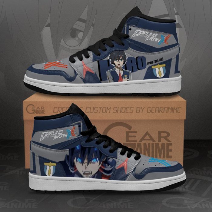 darling in the franxx hiro jordan sneakers code 016 custom shoes gearanime 2 - Darling In The FranXX Store