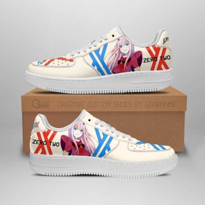 darling in the franxx shoes code 002 zero two air force sneakers anime shoes gearanime - Darling In The FranXX Store