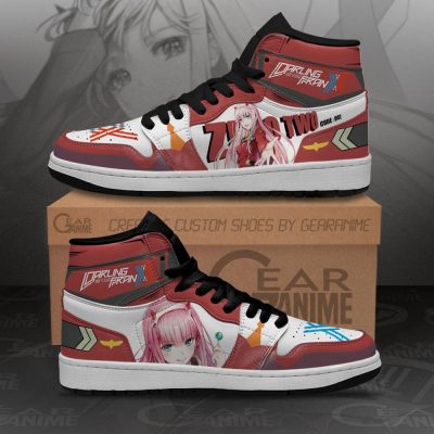 zero two darling in the franxx jordan sneakers code 002 anime shoes gearanime 2 - Darling In The FranXX Store