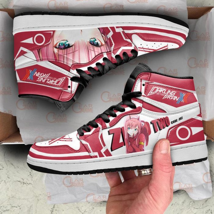 zero two darling in the franxx jordan sneakers code 002 custom shoes gearanime 3 - Darling In The FranXX Store