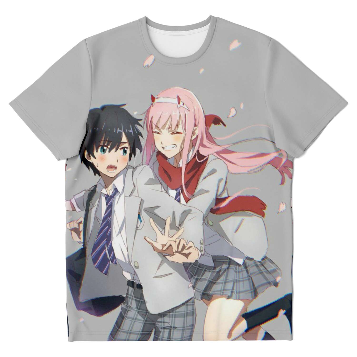 839c692b3c57b2e39a64aa53d28cbbaf unisexTshirt flat front - Darling In The FranXX Store