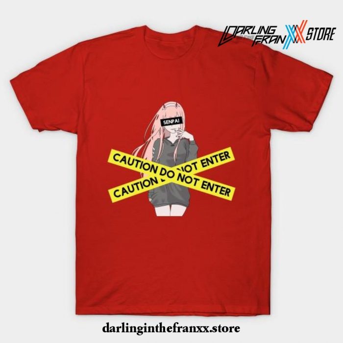 Caution Do Not Enter Shirt Red / S