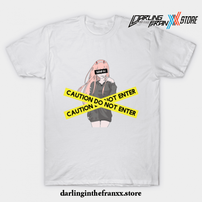 Caution Do Not Enter Shirt White / S