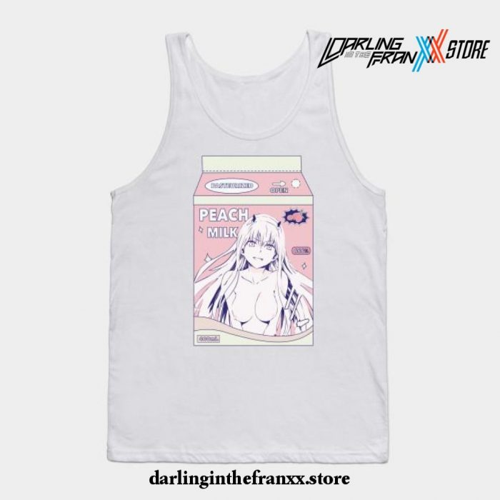 Darling Girl Peach Milk Tank Top White / S