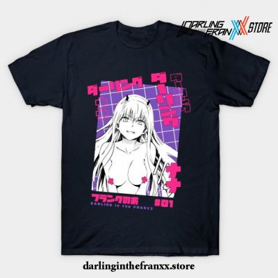 Darling In The Franxx Cute Girl T-Shirt Navy Blue / S