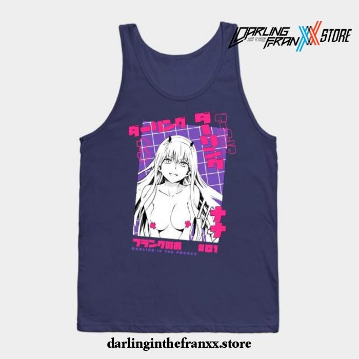 Darling In The Franxx Cute Girl Tank Top Navy Blue / S