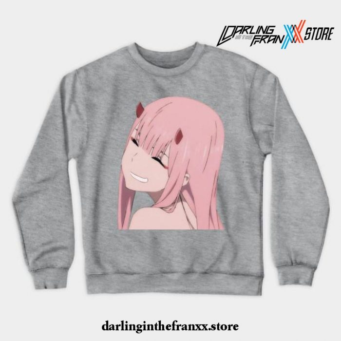 Darling In The Franxx - Zero Two Crewneck Sweatshirt Gray / S