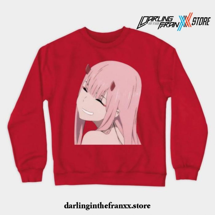 Darling In The Franxx - Zero Two Crewneck Sweatshirt Red / S