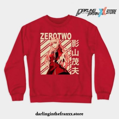 Darling In The Franxx Zero Two Crewneck Sweatshirt Red / S