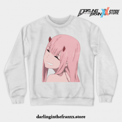 Darling In The Franxx - Zero Two Crewneck Sweatshirt White / S