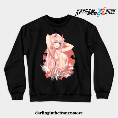 Darling In The Franxx Zero Two - Hi Darling ! Crewneck Sweatshirt Black / S