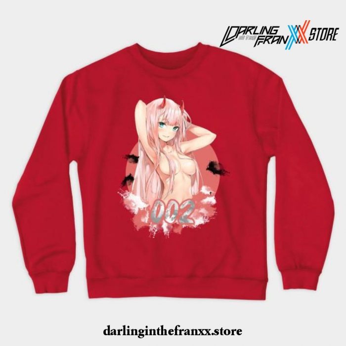 Darling In The Franxx Zero Two - Hi Darling ! Crewneck Sweatshirt Red / S