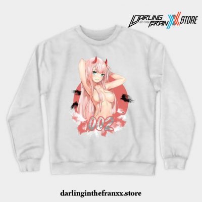 Darling In The Franxx Zero Two - Hi Darling ! Crewneck Sweatshirt White / S