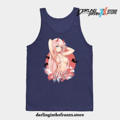 Darling In The Franxx Zero Two - Hi Darling ! Tank Top Navy Blue / S