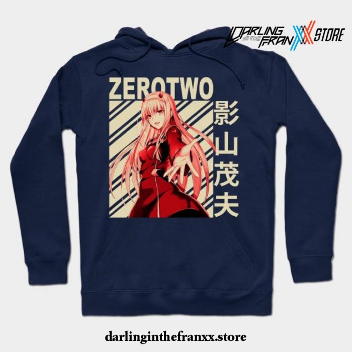 Darling In The Franxx Zero Two Hoodie Navy Blue / S