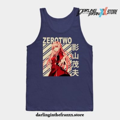 Darling In The Franxx Zero Two Tank Top Navy Blue / S
