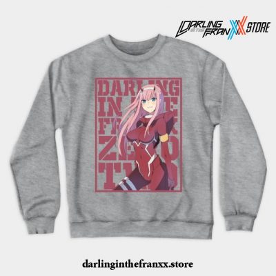 Darling In The Franxx - Zero Two V4 Crewneck Sweatshirt Gray / S