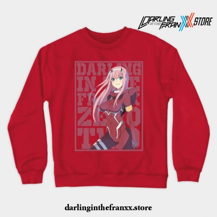 Darling In The Franxx - Zero Two V4 Crewneck Sweatshirt Red / S