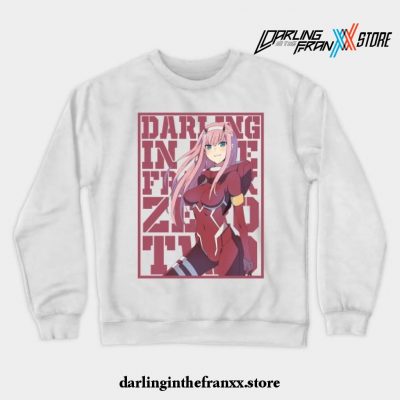 Darling In The Franxx - Zero Two V4 Crewneck Sweatshirt White / S