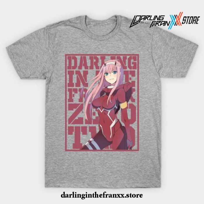 Darling In The Franxx - Zero Two V4 T-Shirt Gray / S