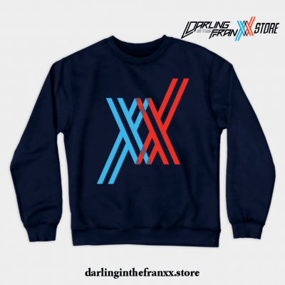 Franxx2 Crewneck Sweatshirt Navy Blue / S