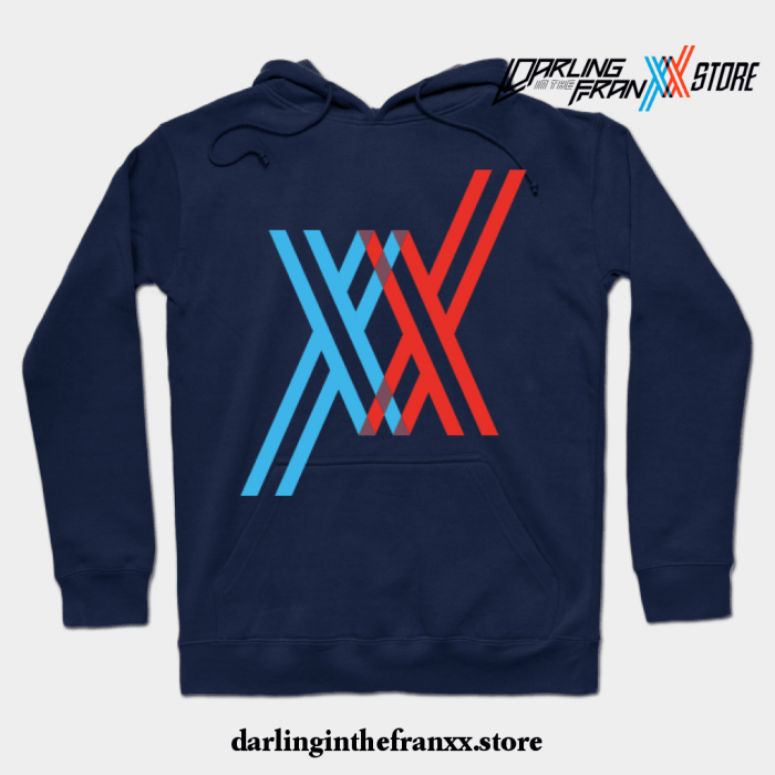 Franxx2 Hoodie Navy Blue / S