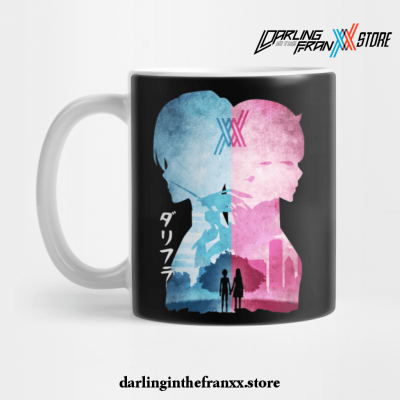Minimalist Silhouette Hiro & Zero Two Mug