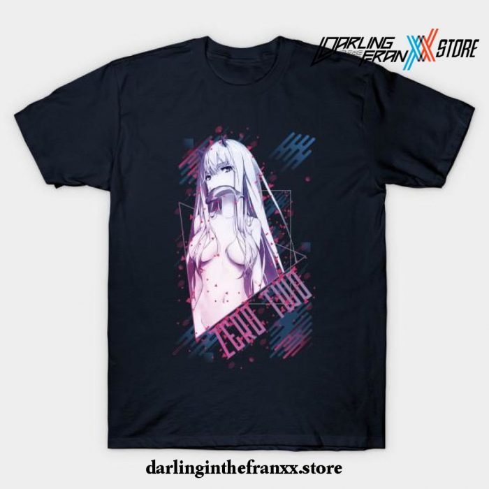 Zero Two - 02 Hi Darling Dynamic Style T-Shirt Navy Blue / S