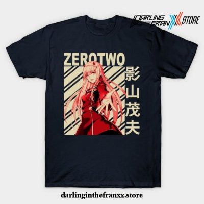 Zero Two Darling In The Franx T-Shirt Navy Blue / S