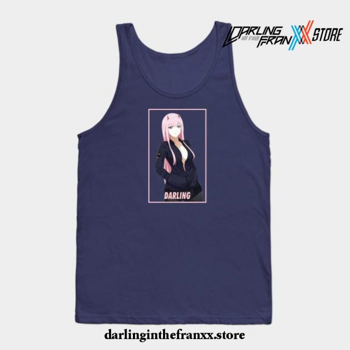 Zero Two Darling In The Franxx Anime Tank Top Navy Blue / S