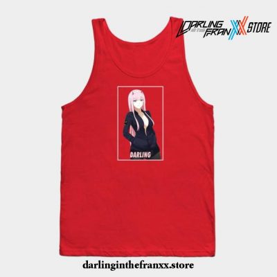 Zero Two Darling In The Franxx Anime Tank Top Red / S