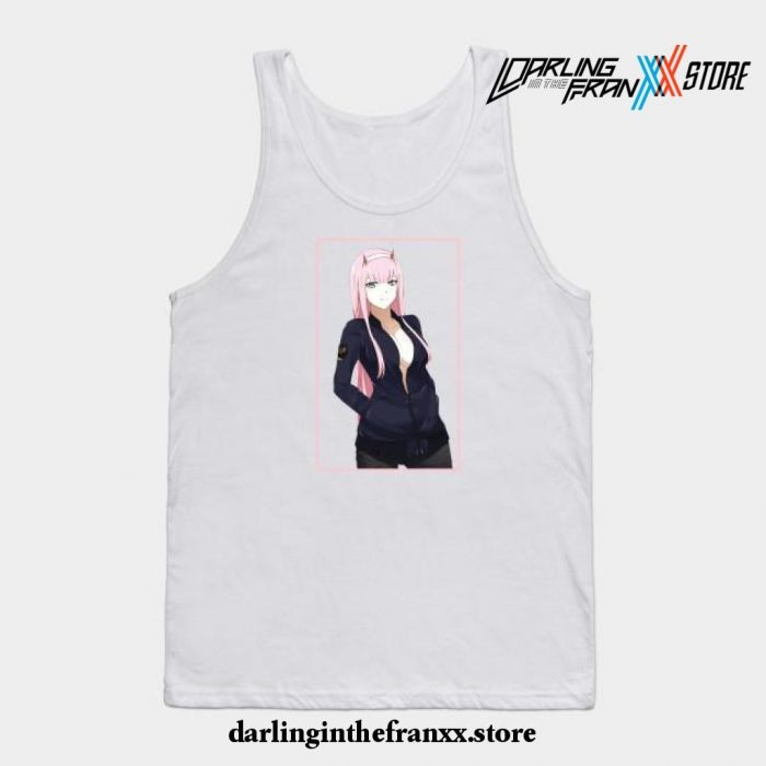 Zero Two Darling In The Franxx Anime Tank Top White / S