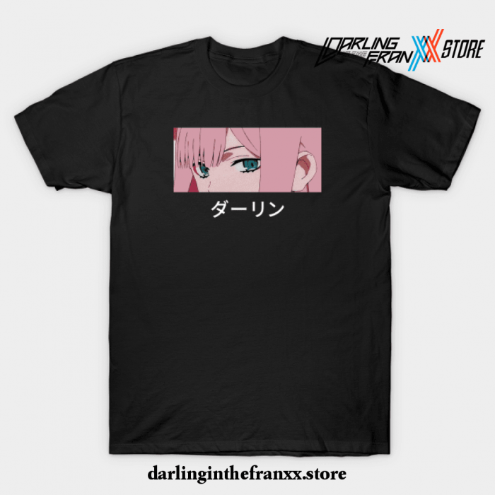 Zero Two Darling In The Franxx Eyes T-Shirt Black / S