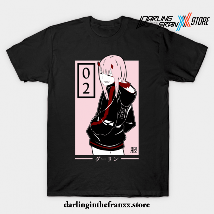 Zero Two - Darling In The Franxx T-Shirt Black / S