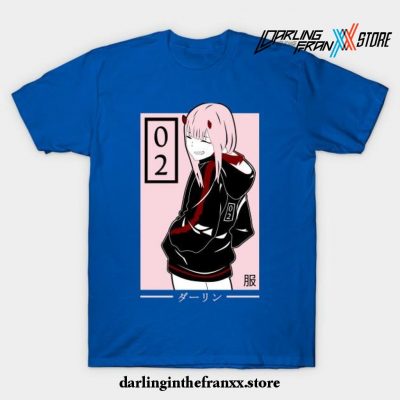 Zero Two - Darling In The Franxx T-Shirt Blue / S