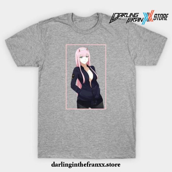 Zero Two Darling In The Franxx T-Shirt Gray / S