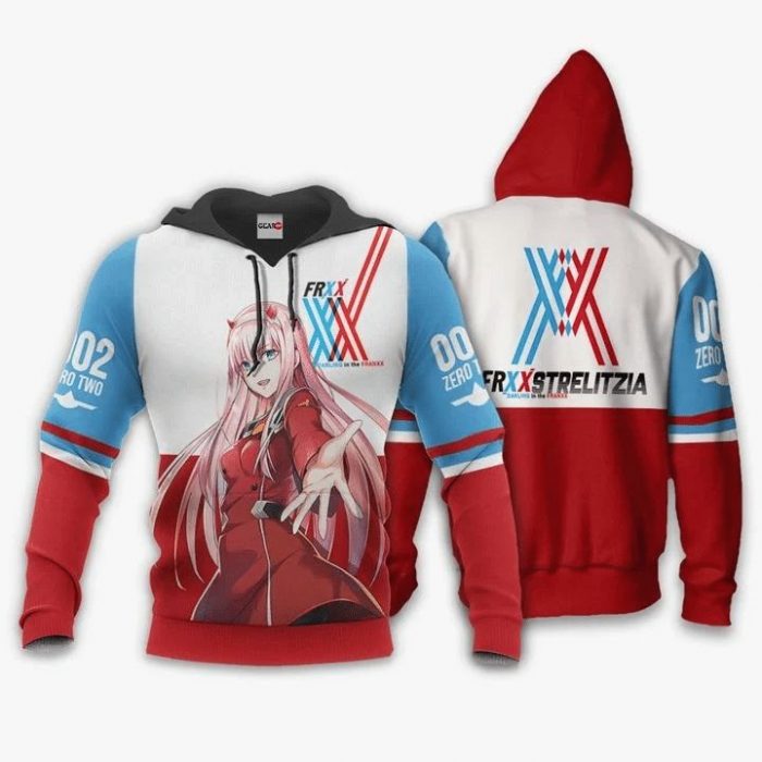 darling in the franxx code 002 zero two anime manga 3d zip hoodieatzft - Darling In The FranXX Store