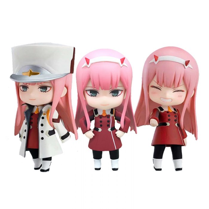 10CM Amine Figure Darling in the FRANXX Q Version Uniform Combat Uniform Dolls Toy Gift Collect - Darling In The FranXX Store