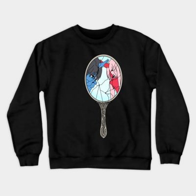 Darling Of The Franxx Zero Two And Hiro Crewneck Sweatshirt Official Cow Anime Merch