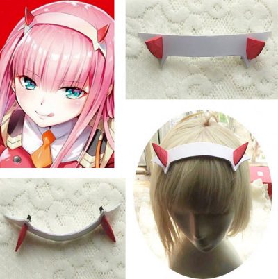 Anime DARLING in the FRANXX 02 Cosplay Wigs Zero Two Wigs 100cm Long Pink Synthetic Hair 5 - Darling In The FranXX Store