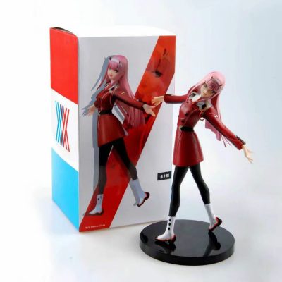 Anime Figure Darling in the FRANXX Figure Zero Two 02 Red White Clothes Sexy Girls PVC 11 - Darling In The FranXX Store