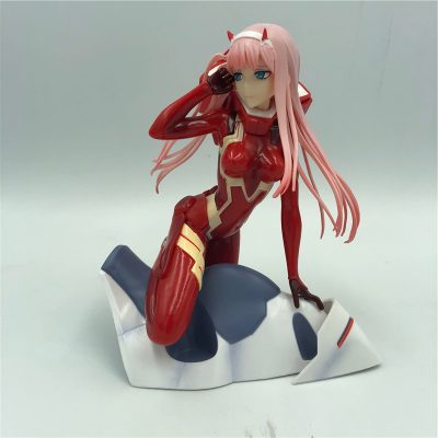 Anime Figure Darling in the FRANXX Figure Zero Two 02 Red White Clothes Sexy Girls PVC 6 - Darling In The FranXX Store
