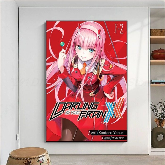 DARLING In The FRANXX Poster Anime Posters Sticky HD Quality Poster Wall Art Painting Study Wall 1 - Darling In The FranXX Store