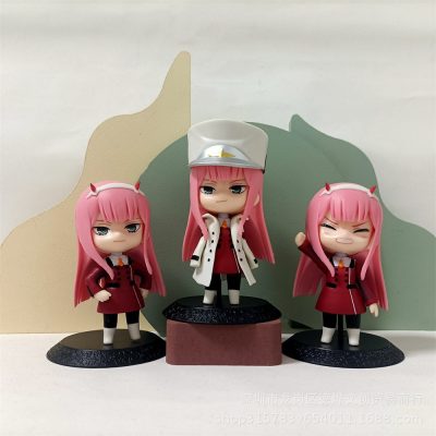 Darling in the FranXX Anime Figure 02 ZERO TWO Kawaii Model Cute Standing New 10CM PVC 1 - Darling In The FranXX Store