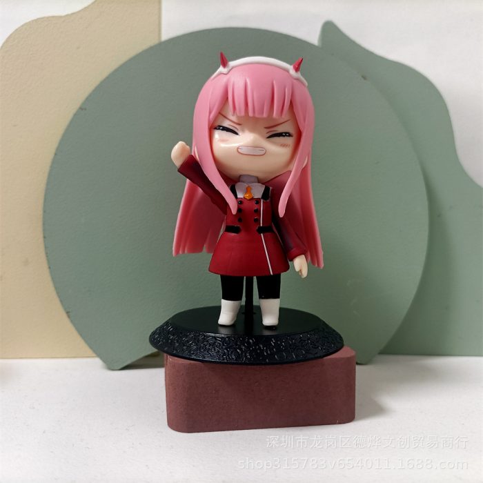 Darling in the FranXX Anime Figure 02 ZERO TWO Kawaii Model Cute Standing New 10CM PVC 4 - Darling In The FranXX Store