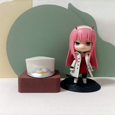 Darling in the FranXX Anime Figure 02 ZERO TWO Kawaii Model Cute Standing New 10CM PVC 5 - Darling In The FranXX Store