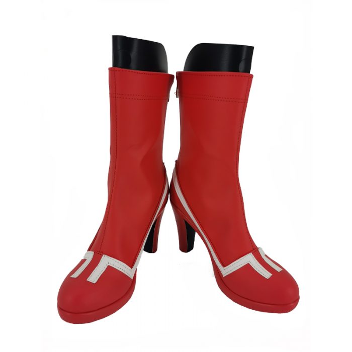 Game Anime Cosplay Boots Darling In The Franxx Zero Two Code 002 Red High Heel Shoes 4 - Darling In The FranXX Store
