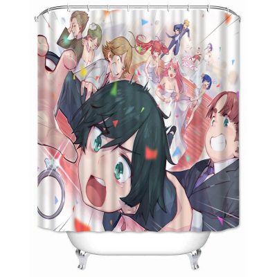 Musife Custom Darling in the FRANXX Shower Curtain Waterproof Polyester Fabric Bathroom With Hooks DIY Home 10 - Darling In The FranXX Store