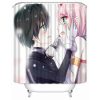 Musife Custom Darling in the FRANXX Shower Curtain Waterproof Polyester Fabric Bathroom With Hooks DIY Home 11 - Darling In The FranXX Store