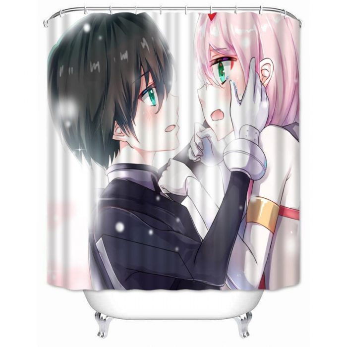 Musife Custom Darling in the FRANXX Shower Curtain Waterproof Polyester Fabric Bathroom With Hooks DIY Home 11 - Darling In The FranXX Store
